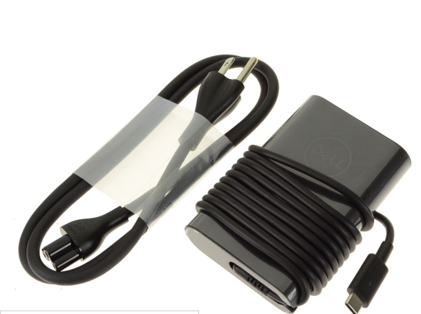 New Dell OEM 65-watt AC Power Adapter with USB Type-C Connector - 65 Watt - 2YK0F