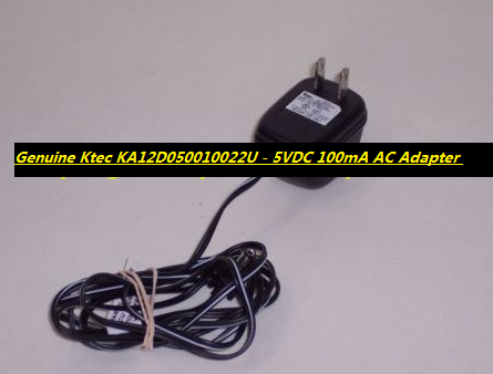 *Brand NEW*Genuine Ktec KA12D050010022U - 5VDC 100mA AC Adapter