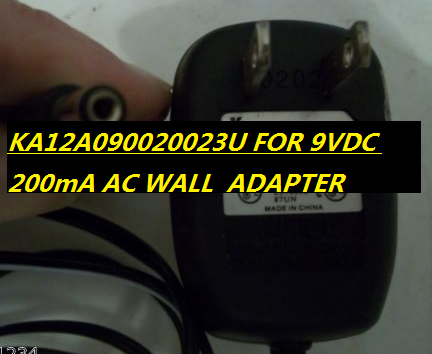 *Brand NEW*KTEC KA12A090020023U FOR 9VDC 200mA CLASS 2 TRANSFRMER AC WALL CHARGER POWER ADAPTER