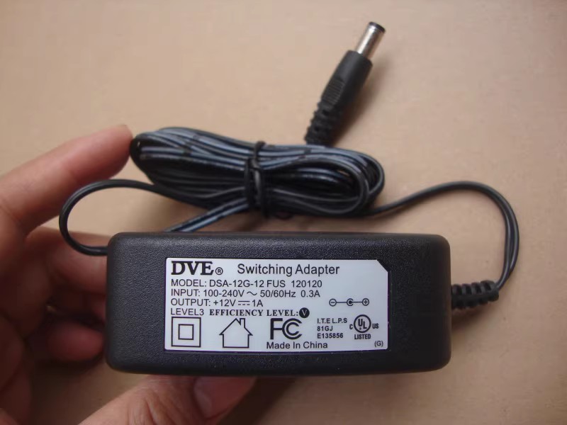*Brand NEW* DVE DSA-12G-12FUS 120120 12V 1A AC ADAPTER Power Supply *Brand NEW* DVE DSA-12G-12FUS 120120 12V 1A AC ADAPTER Power Supply