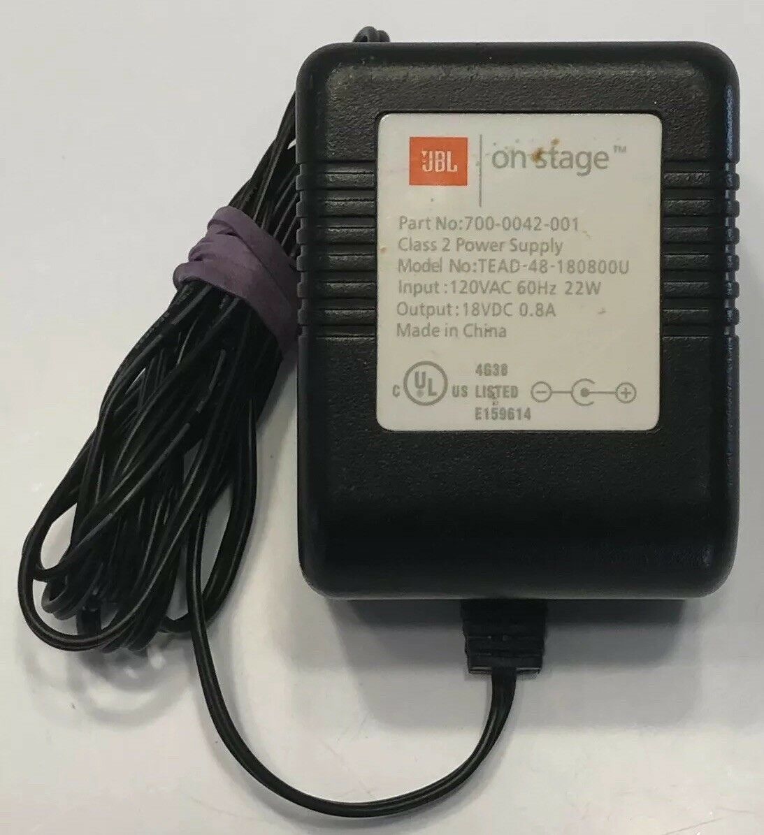 NEW 18V 800mA JBL TEAD-48-180800U 700-0042-001 AC Adapter NEW 18V 800mA JBL TEAD-48-180800U 700-0042-001 AC Adapter
