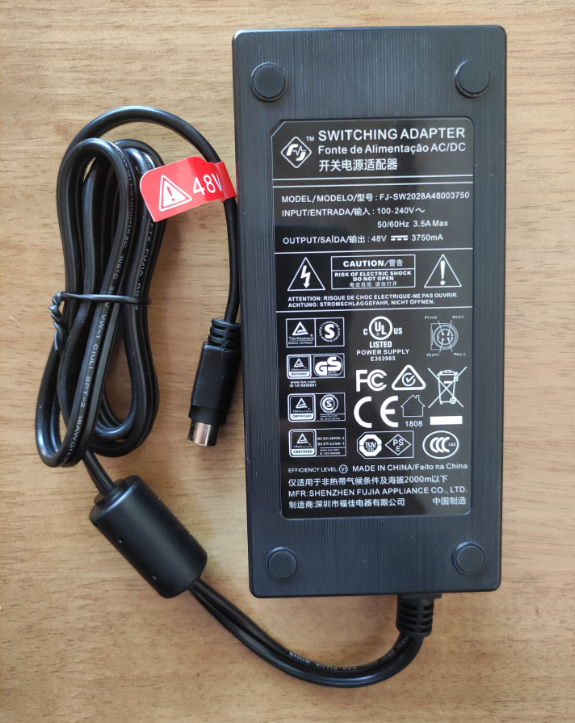 *Brand NEW* FJ-SW2028A48003750 AC100-240V 50/60Hz 48V 3750mA AC DC ADAPTHE POWER Supply *Brand NEW* FJ-SW2028A48003750 AC100-240V 50/60Hz 48V 3750mA AC DC ADAPTHE POWER Supply
