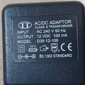 *Brand NEW*TT D35-12-100 12-V 100mA AC/DC Adapter Black Portable Power Supply *Brand NEW*TT D35-12-100 12-V 100mA AC/DC Adapter Black Portable Power Supply