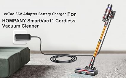 AC/DC Adapter Charger Compatible with HOMPANY SmartVac11 Smartvac 11, Laresar Ultra 7 29.6V 2500mAh AC/DC Adapter Charger Compatible with HOMPANY SmartVac11 Smartvac 11, Laresar Ultra 7 29.6V 2500mAh